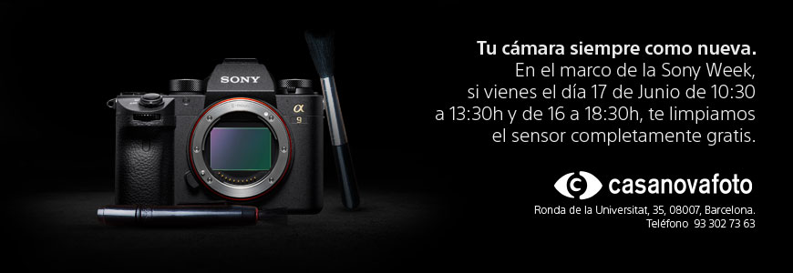 Limpieza de sensor gratuita de Sony