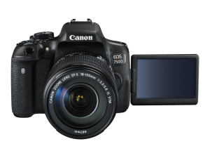 Canon EOS 750D EF-S 18-135 STM FRA LCD open