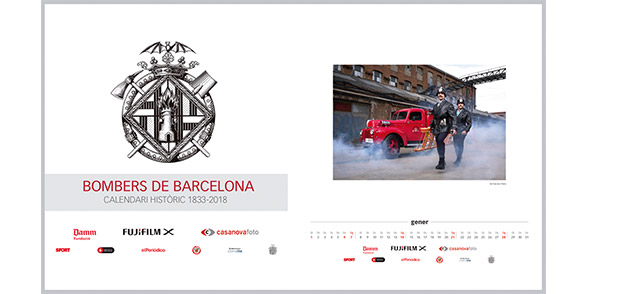 Calendario solidario Bomberos de Barcelona